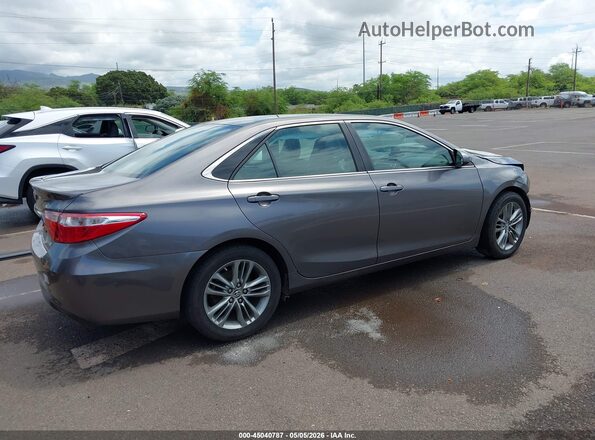 4T1BF1FK3GU160698 2016 TOYOTA CAMRY Gray უკანა მარჯვენა