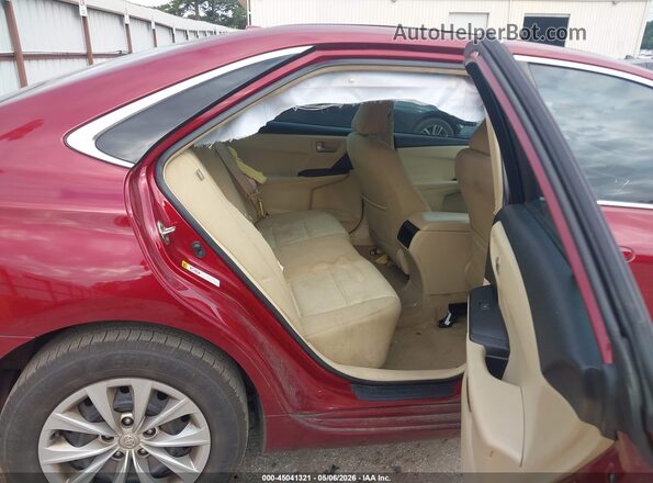 4T1BF1FK7GU602382 2016 TOYOTA LE Red VIN კოდის სტიკერის ხედი