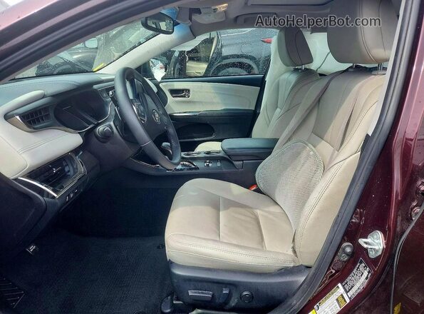 4T1BK1EB2JU277757 2018 TOYOTA AVALON Purple Widok wnętrza z przodu
