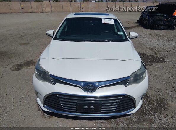 4T1BK1EB3GU234070 2016 TOYOTA AVALON White ხელსაწყოთა პანელის ხედი