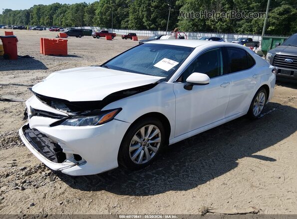 4T1C11AK4LU993690 2020 TOYOTA CAMRY White წინა მარცხენა ხედი სამი მეოთხედიდან