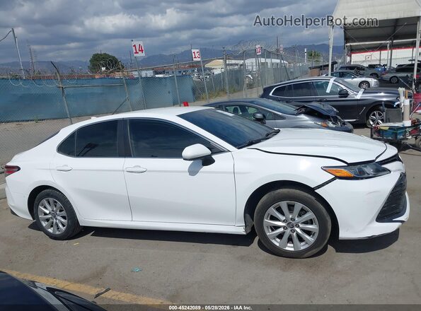 4T1C11AK8LU343552 2020 TOYOTA CAMRY White Widok zestawu wskaźników