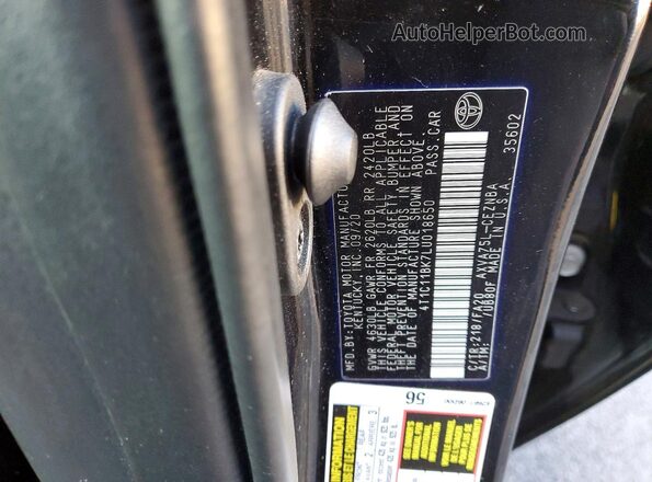 4T1C11BK7LU018650 2020 TOYOTA CAMRY Черный 