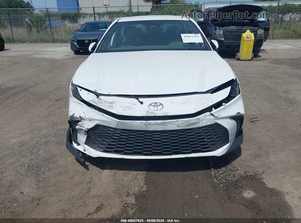 4T1DAACK0TU250252 2026 TOYOTA CAMRY White Вид щитка приладів