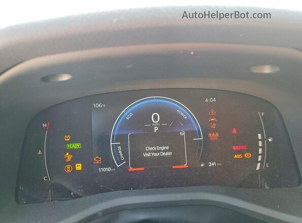 4T1DAACK0TU662414 2026 TOYOTA LE White Vista del cuadro de instrumentos