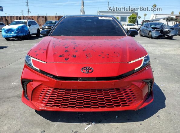 4T1DAACK1SU037390 2025 TOYOTA CAMRY Красный Вид спереди