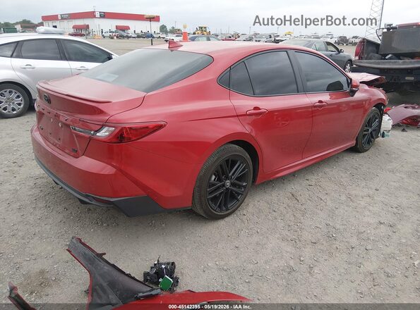 4T1DAACK1SU039088 2025 TOYOTA CAMRY Red Задня права чверть