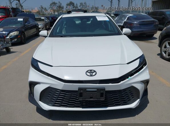 4T1DAACK1SU092874 2025 TOYOTA CAMRY White Vista del cuadro de instrumentos