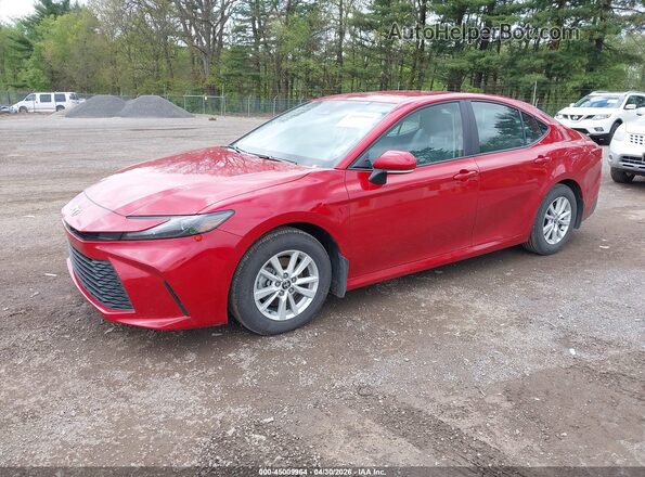 4T1DAACK1TU237896 2026 TOYOTA LE Red Передня ліва чверть