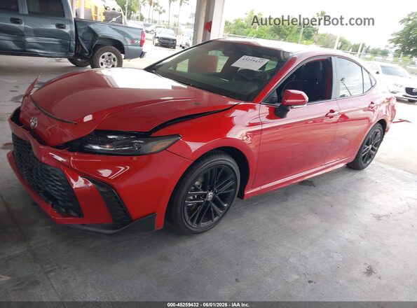 4T1DAACK1TU308885 2026 TOYOTA CAMRY Красный Передняя левая четверть