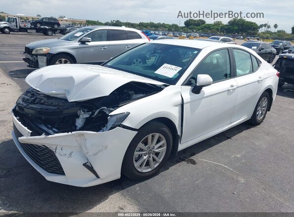 4T1DAACK1TU694336 2026 TOYOTA CAMRY Белый Передняя левая четверть