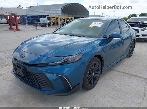 4T1DAACK1TU721079 2026 TOYOTA CAMRY Blue წინა მარცხენა ხედი სამი მეოთხედიდან