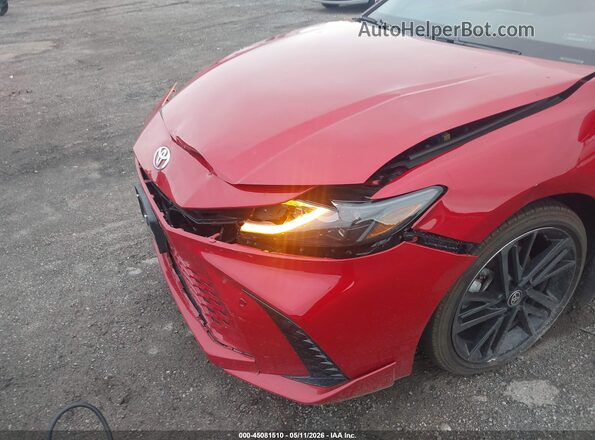4T1DAACK2SU198038 2025 TOYOTA CAMRY Red Դիմացի տեսք