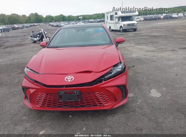 4T1DAACK2SU198038 2025 TOYOTA CAMRY Red Սարքավորումների վահանակի տեսք