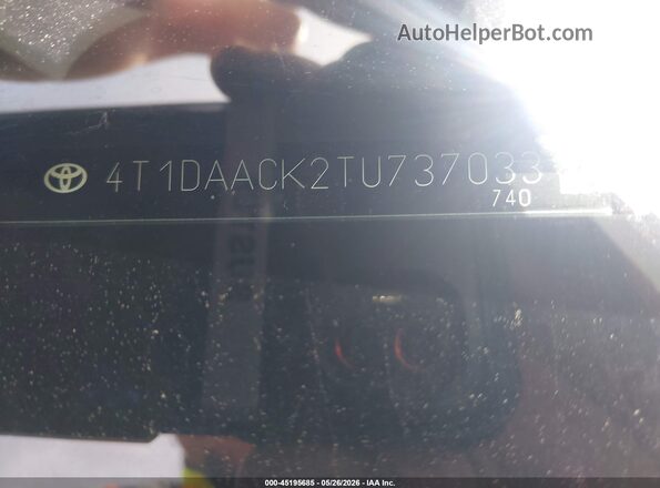 4T1DAACK2TU737033 2026 TOYOTA CAMRY Серый Вид подкапотного пространства