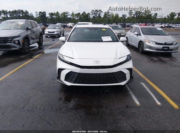 4T1DAACK3SU512991 2025 TOYOTA CAMRY White ხელსაწყოთა პანელის ხედი