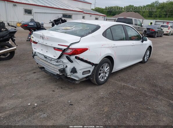 4T1DAACK3SU632161 2025 TOYOTA LE Белый Задняя правая четверть