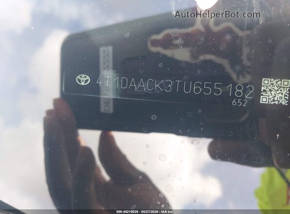 4T1DAACK3TU655182 2026 TOYOTA CAMRY Gray Շարժիչի բաժամունքի տեսք