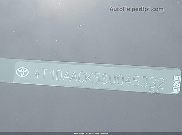 4T1DAACK5SU045332 2025 TOYOTA CAMRY Gray 