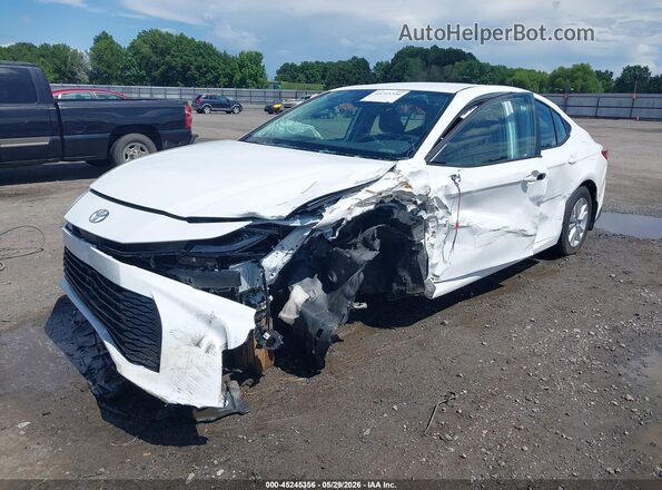4T1DAACK5SU185901 2025 TOYOTA CAMRY Белый Передняя левая четверть