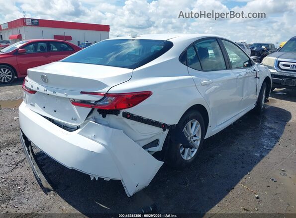 4T1DAACK5SU185901 2025 TOYOTA CAMRY Белый Задняя правая четверть