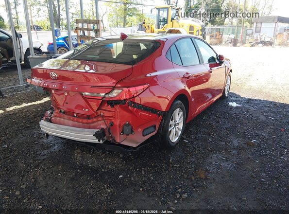 4T1DAACK6SU064407 2025 TOYOTA CAMRY Red Задня права чверть