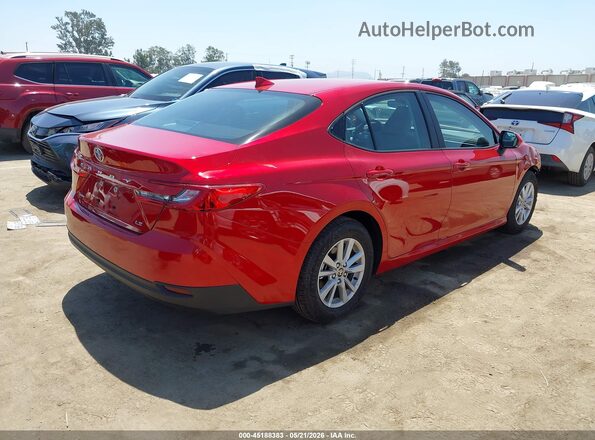4T1DAACK6TU252510 2026 TOYOTA CAMRY Red Հետևի աջ