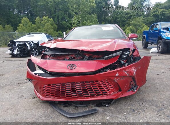 4T1DAACK7SU020013 2025 TOYOTA CAMRY Red Rear interior view
