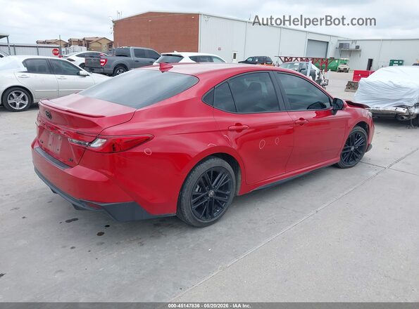 4T1DAACK7SU091972 2025 TOYOTA CAMRY Red Задня права чверть