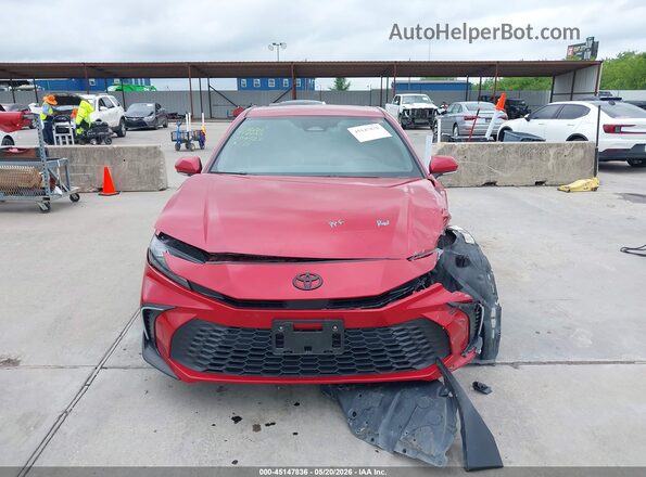 4T1DAACK7SU091972 2025 TOYOTA CAMRY Red Вид щитка приладів