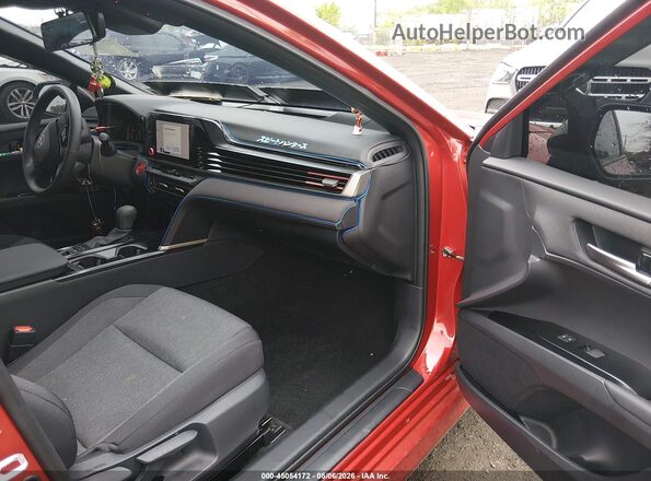 4T1DAACK8SU159454 2025 TOYOTA LE Red Vista interior delantera