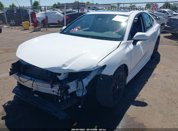 4T1DAACK9SU091486 2025 TOYOTA CAMRY White წინა მარცხენა ხედი სამი მეოთხედიდან
