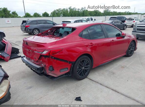4T1DAACK9SU132134 2025 TOYOTA CAMRY Red უკანა მარჯვენა