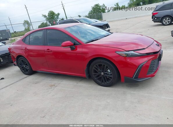 4T1DAACK9SU132134 2025 TOYOTA CAMRY Red უკანა სალონის ხედი