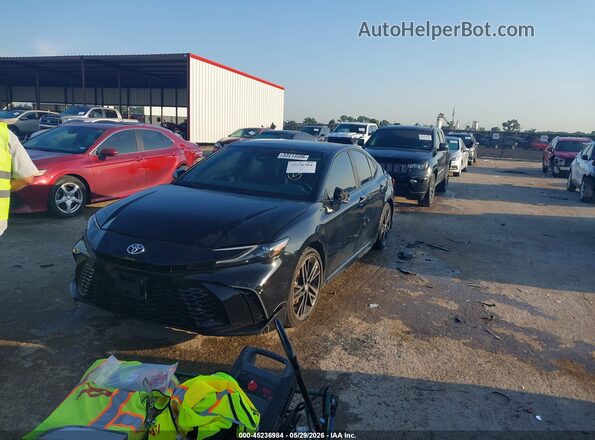 4T1DAACK9SU529326 2025 TOYOTA CAMRY Black Առջևի ձախ երեք քառորդ տեսարան
