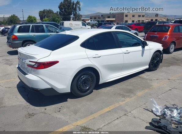 4T1DAACKXSU031667 2025 TOYOTA CAMRY White Задня права чверть