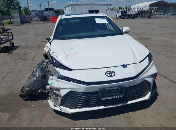 4T1DAACKXSU062840 2025 TOYOTA CAMRY White Widok zestawu wskaźników