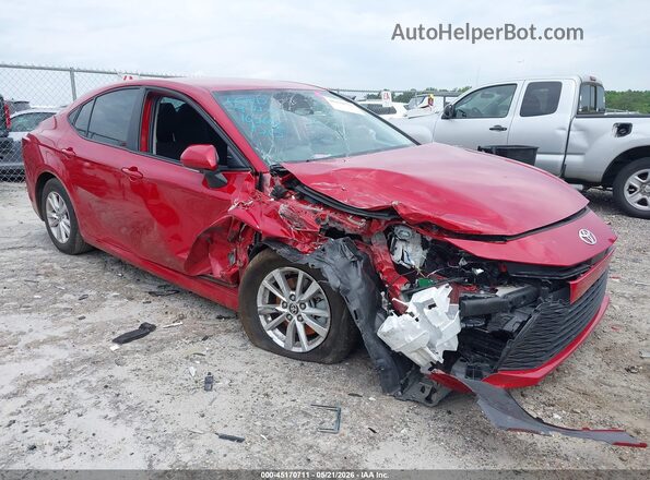 4T1DAACKXSU163666 2025 TOYOTA CAMRY Red Front view