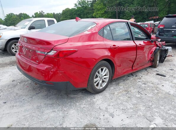 4T1DAACKXSU163666 2025 TOYOTA CAMRY Red Rear right
