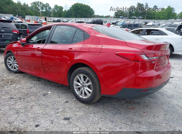 4T1DAACKXSU163666 2025 TOYOTA CAMRY Red Rear left