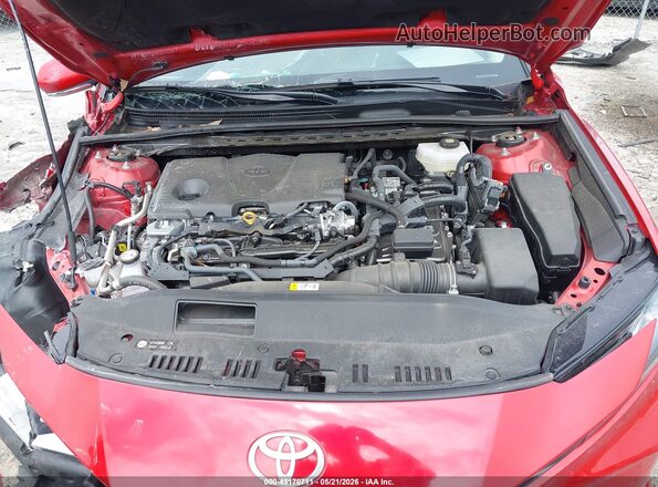 4T1DAACKXSU163666 2025 TOYOTA CAMRY Red Rear view