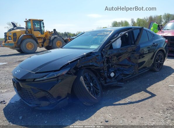 4T1DBADK0SU035366 2025 TOYOTA CAMRY Black წინა მარცხენა ხედი სამი მეოთხედიდან