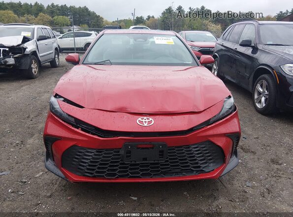 4T1DBADK7TU049010 2026 TOYOTA CAMRY Red Instrument cluster view