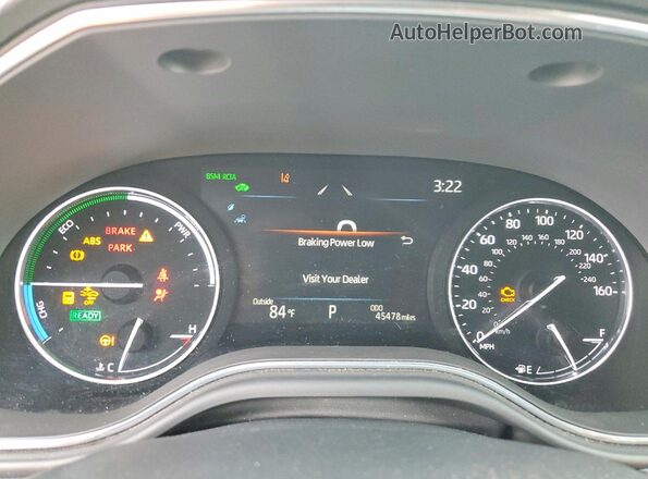 4T1E21FB0LU013452 2020 TOYOTA AVALON Black Widok zestawu wskaźników