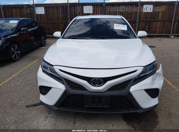 4T1G11AK0LU898481 2020 TOYOTA CAMRY White Widok zestawu wskaźników