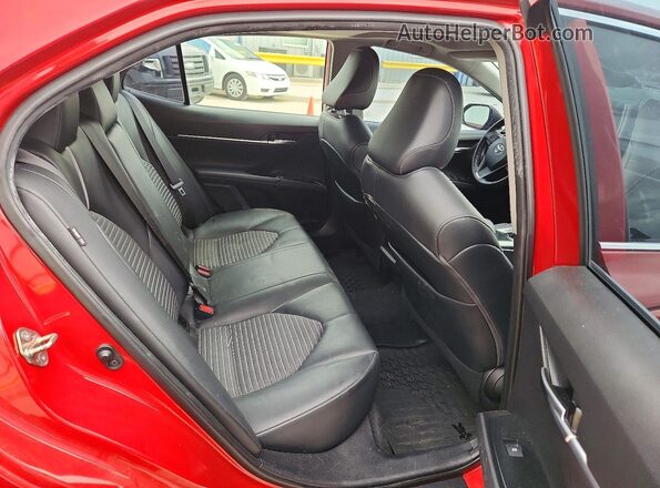 4T1G11AK4LU301512 2020 TOYOTA CAMRY Red Rear seats view