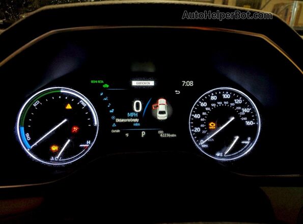 4T1J21FB4LU014697 2020 TOYOTA AVALON Black Սարքավորումների վահանակի տեսք