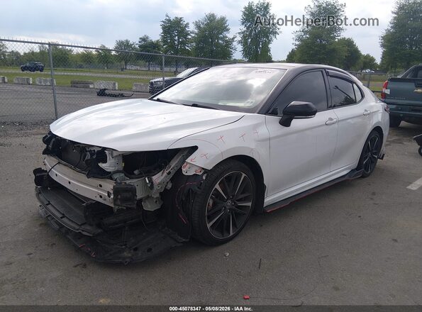 4T1K61BK7LU016443 2020 TOYOTA CAMRY White წინა მარცხენა ხედი სამი მეოთხედიდან
