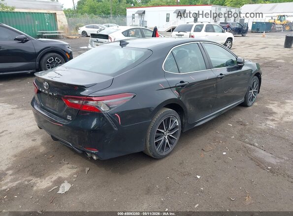 4T1T11BK9MU021132 2021 TOYOTA CAMRY Black უკანა მარჯვენა
