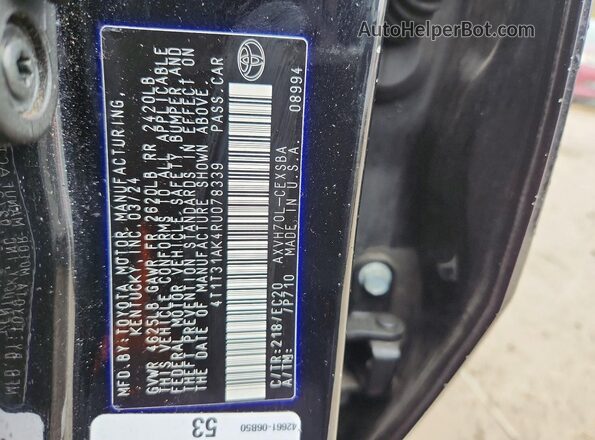 4T1T31AK4RU078339 2024 TOYOTA CAMRY Black 